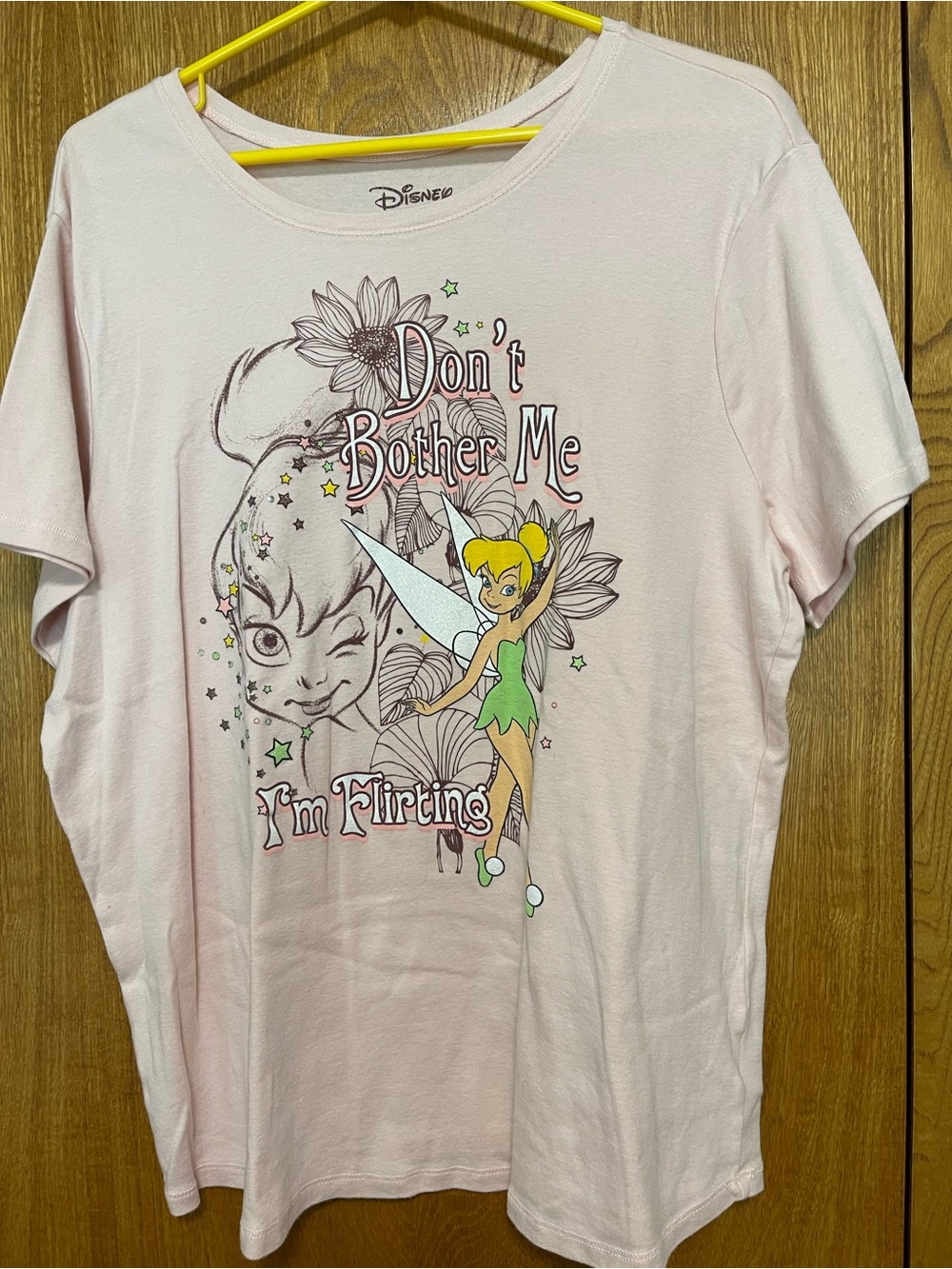 Disney Light Pink Tinker Bell Graphic Tee